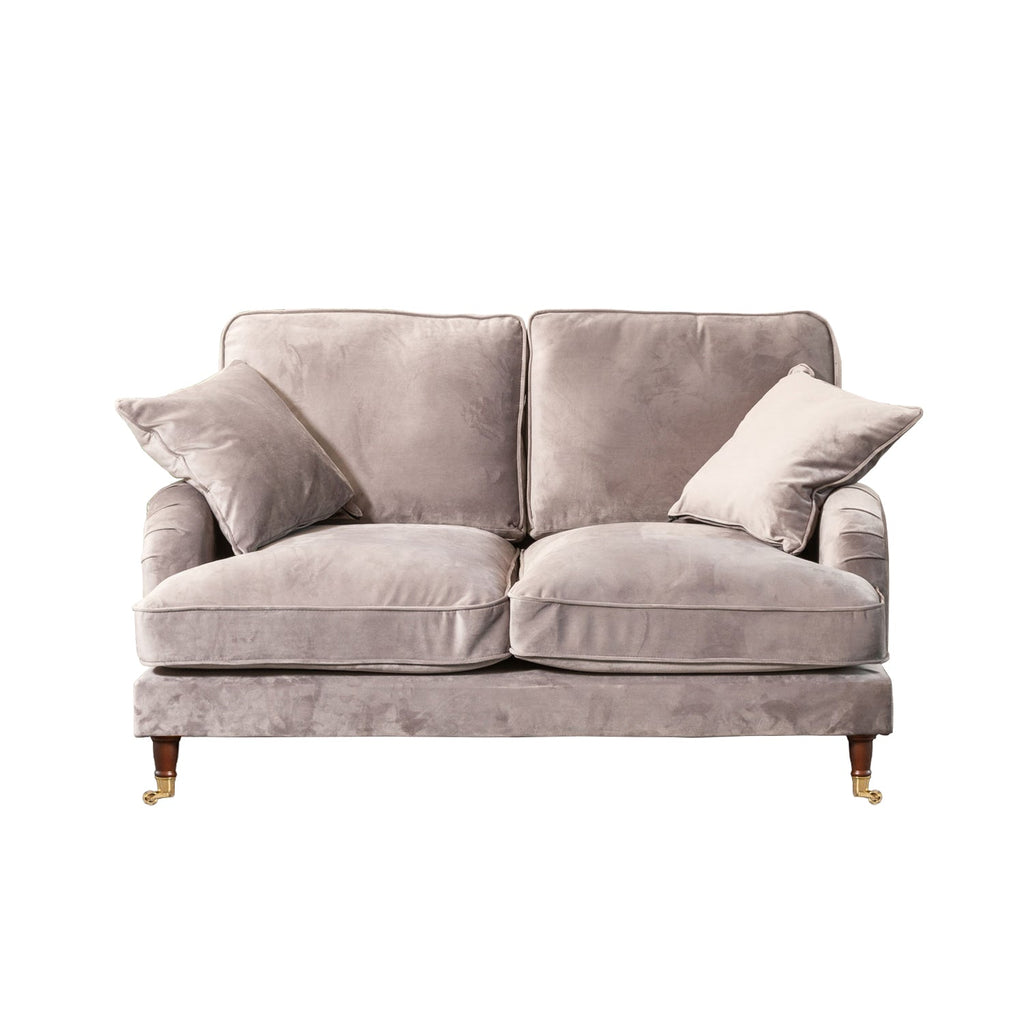 Grey Velvet 2 Seater Sofa