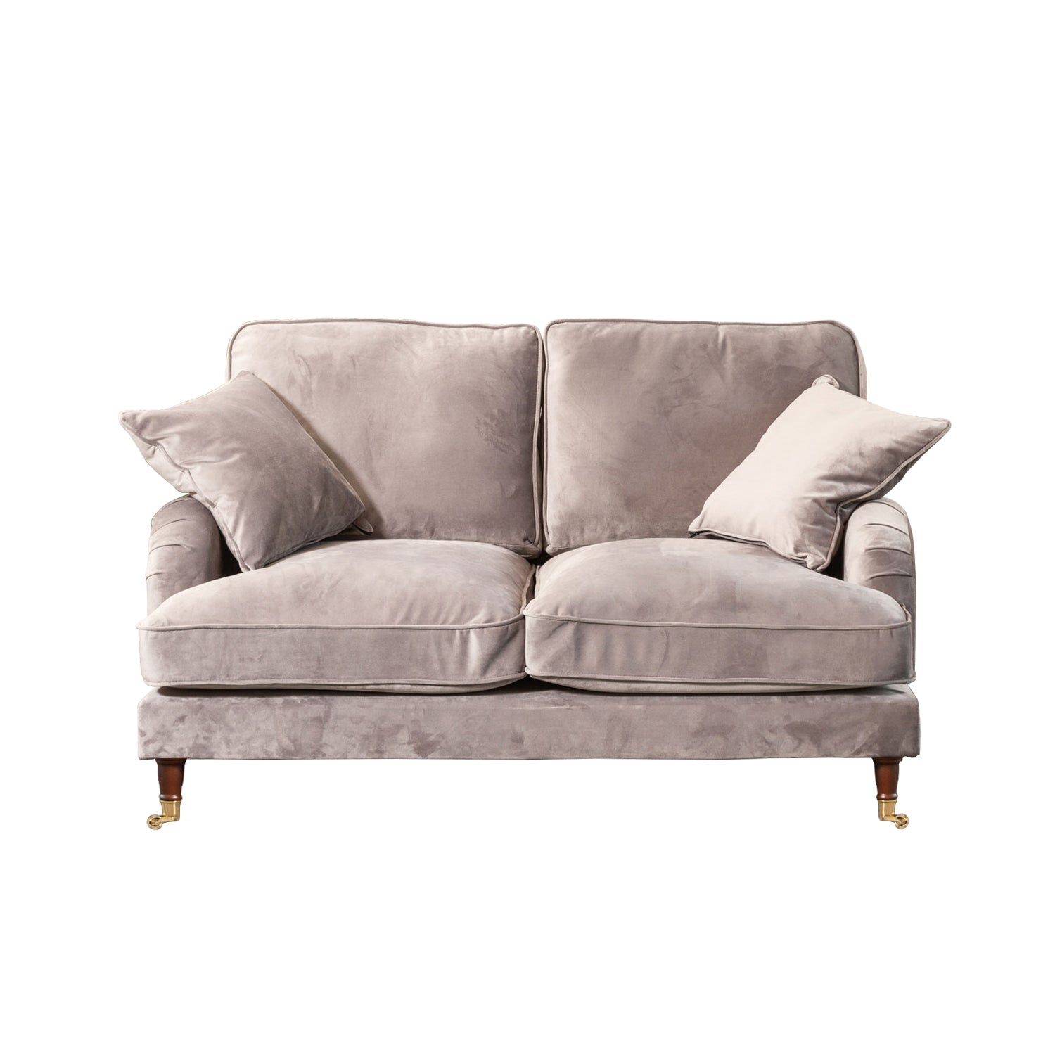 Grey Velvet 2 Seater Sofa