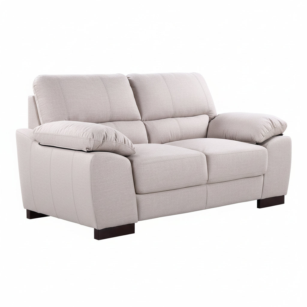 Sand Woven Fabric 2 Seater Sofa