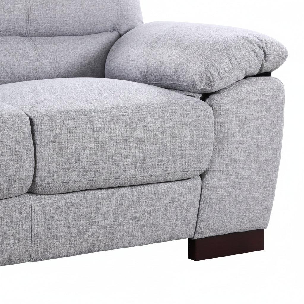 Smoke Woven Fabric 2 Seater Sofa