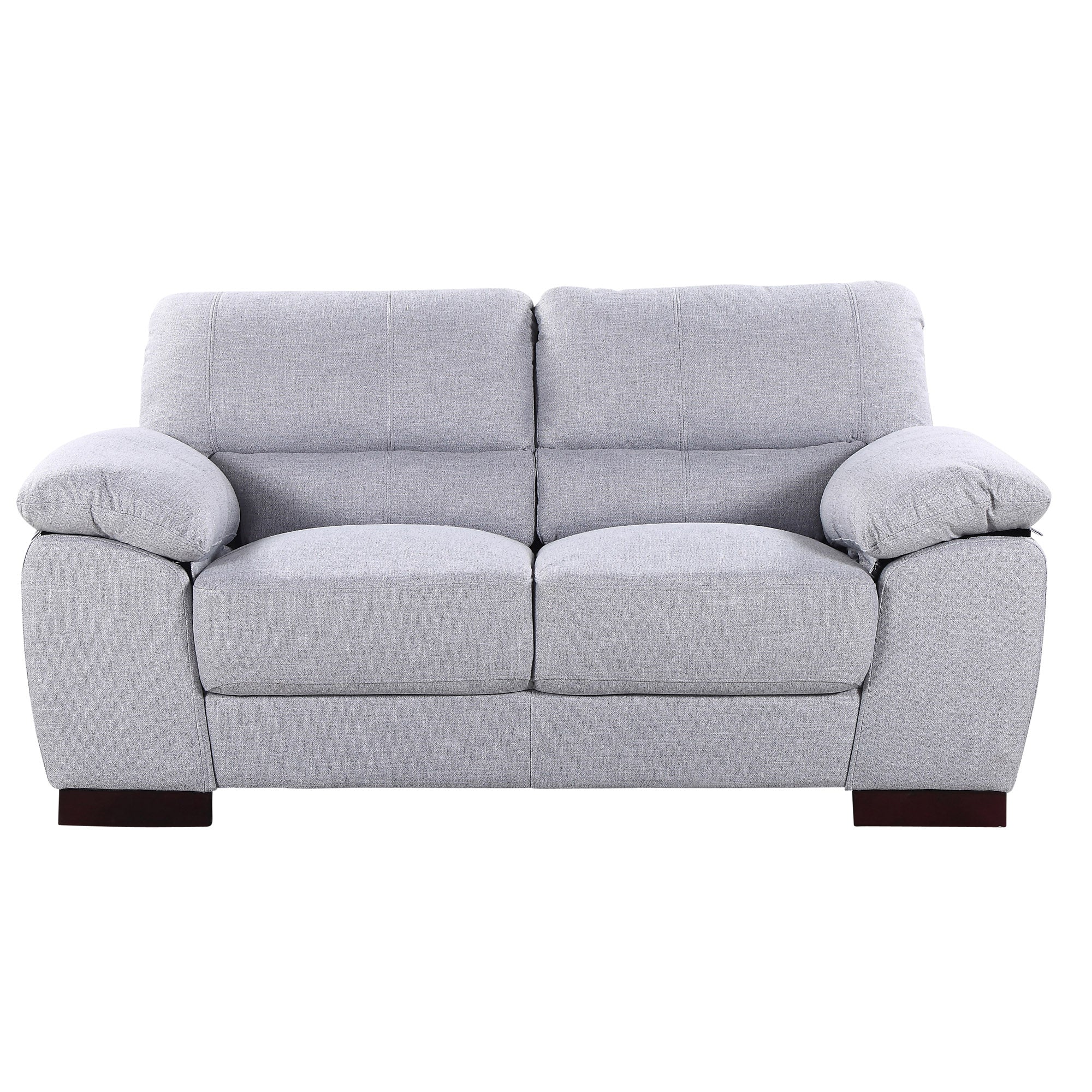 Smoke Woven Fabric 2 Seater Sofa