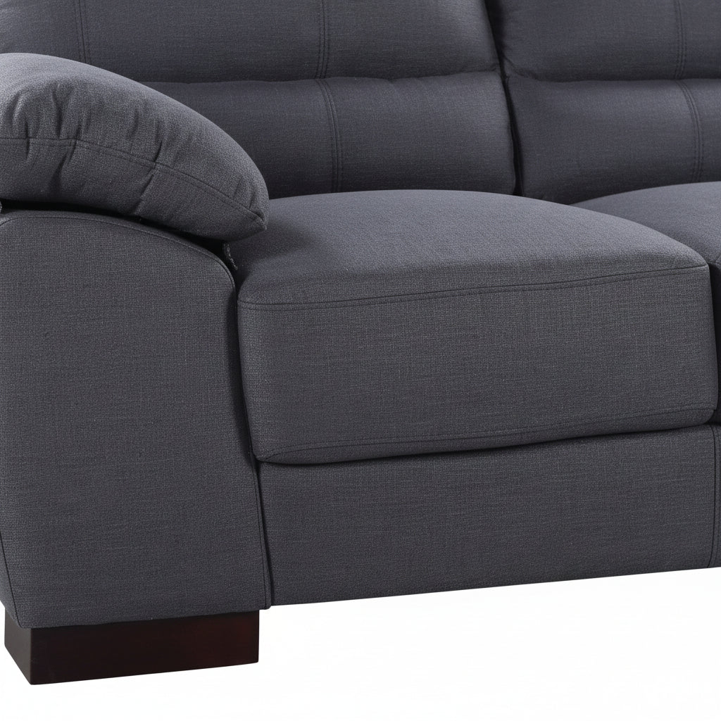 Ash Woven Fabric 2 Seater Sofa