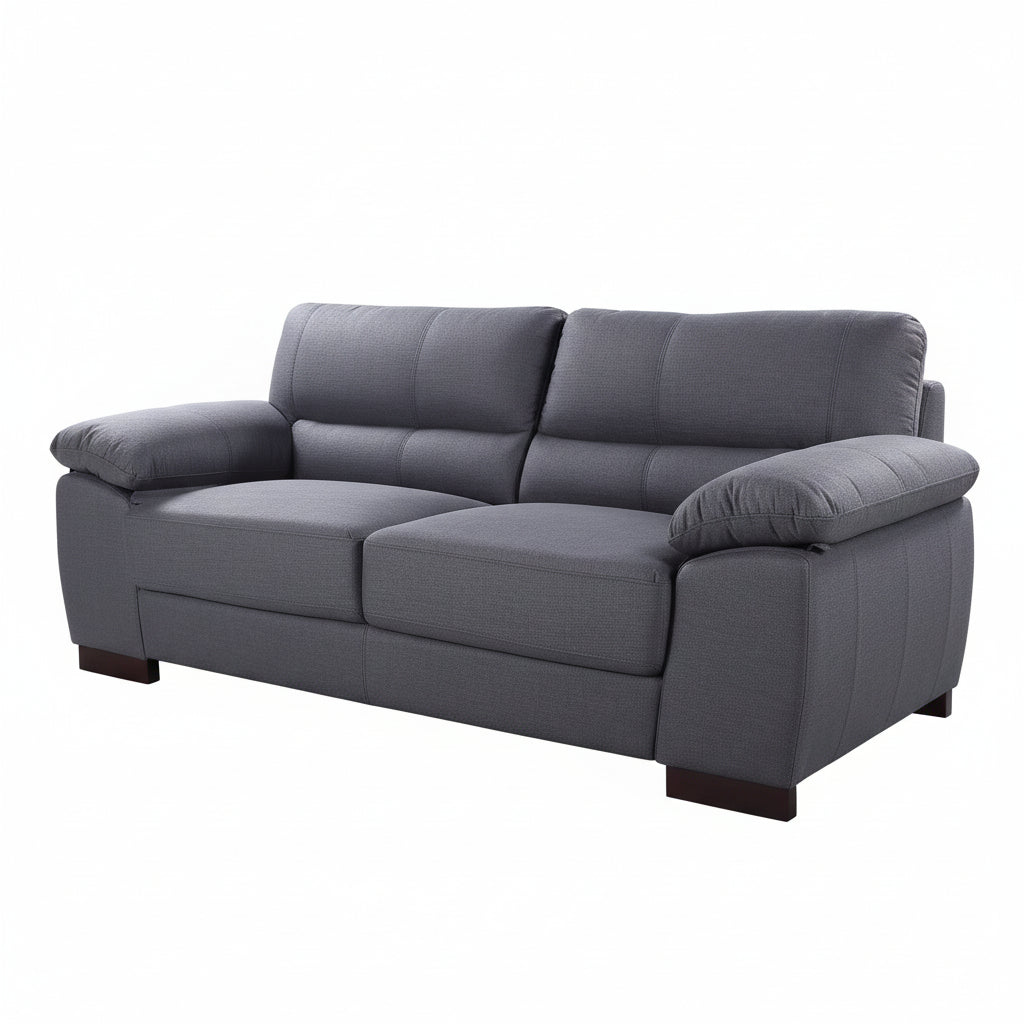 Ash Woven Fabric 3 Seater Sofa