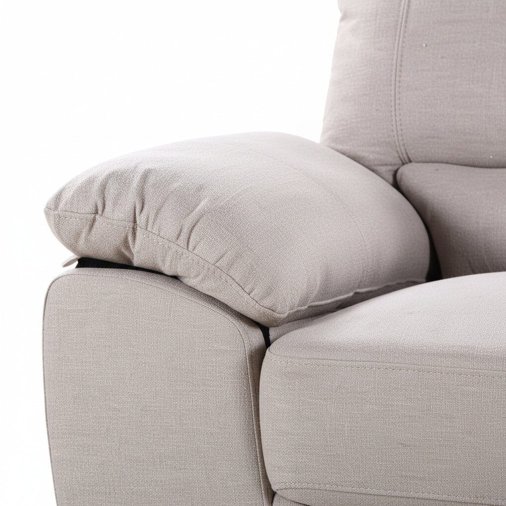 Sand Woven Fabric 2 Seater Sofa