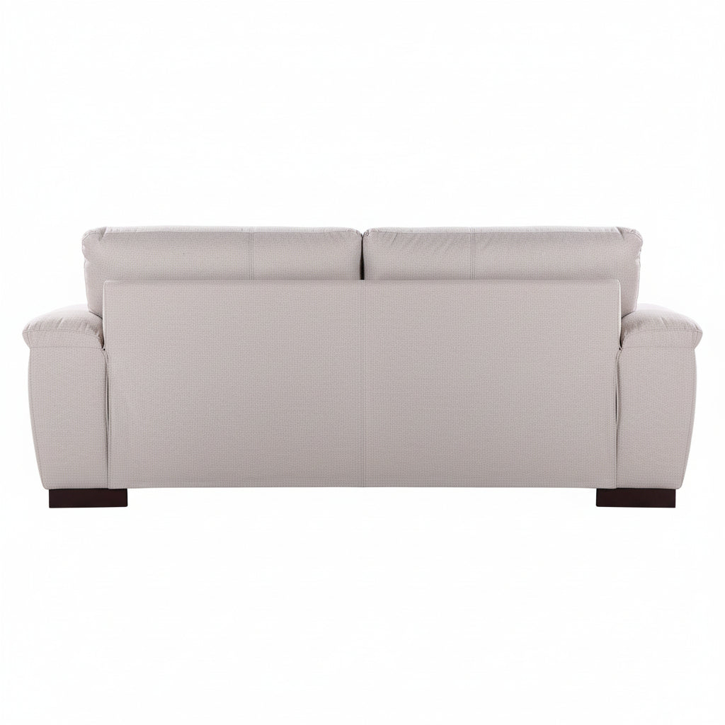 Sand Woven Fabric 3 Seater Sofa