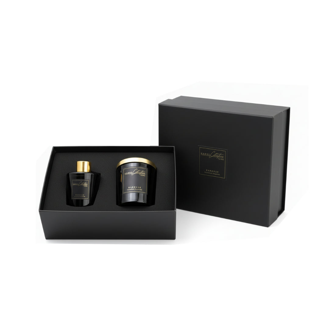 Harry Christian Home Deluxe Baroquè Candle And Reed Diffuser Set