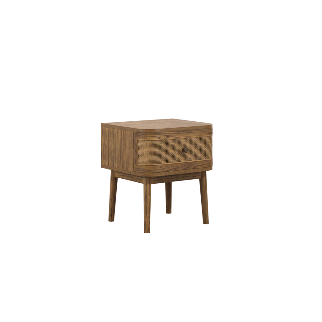 Harry Christian Home Smoked Bedside Cabinet