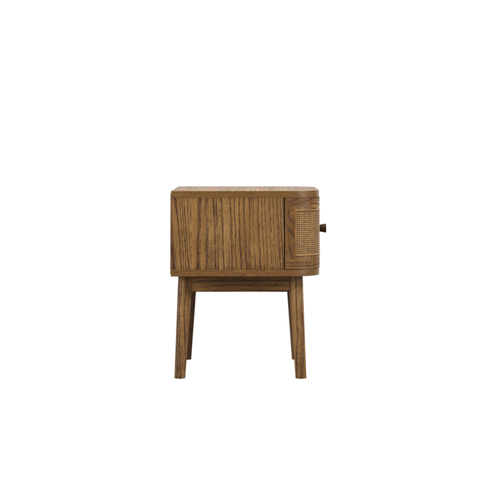 Harry Christian Home Smoked Bedside Cabinet