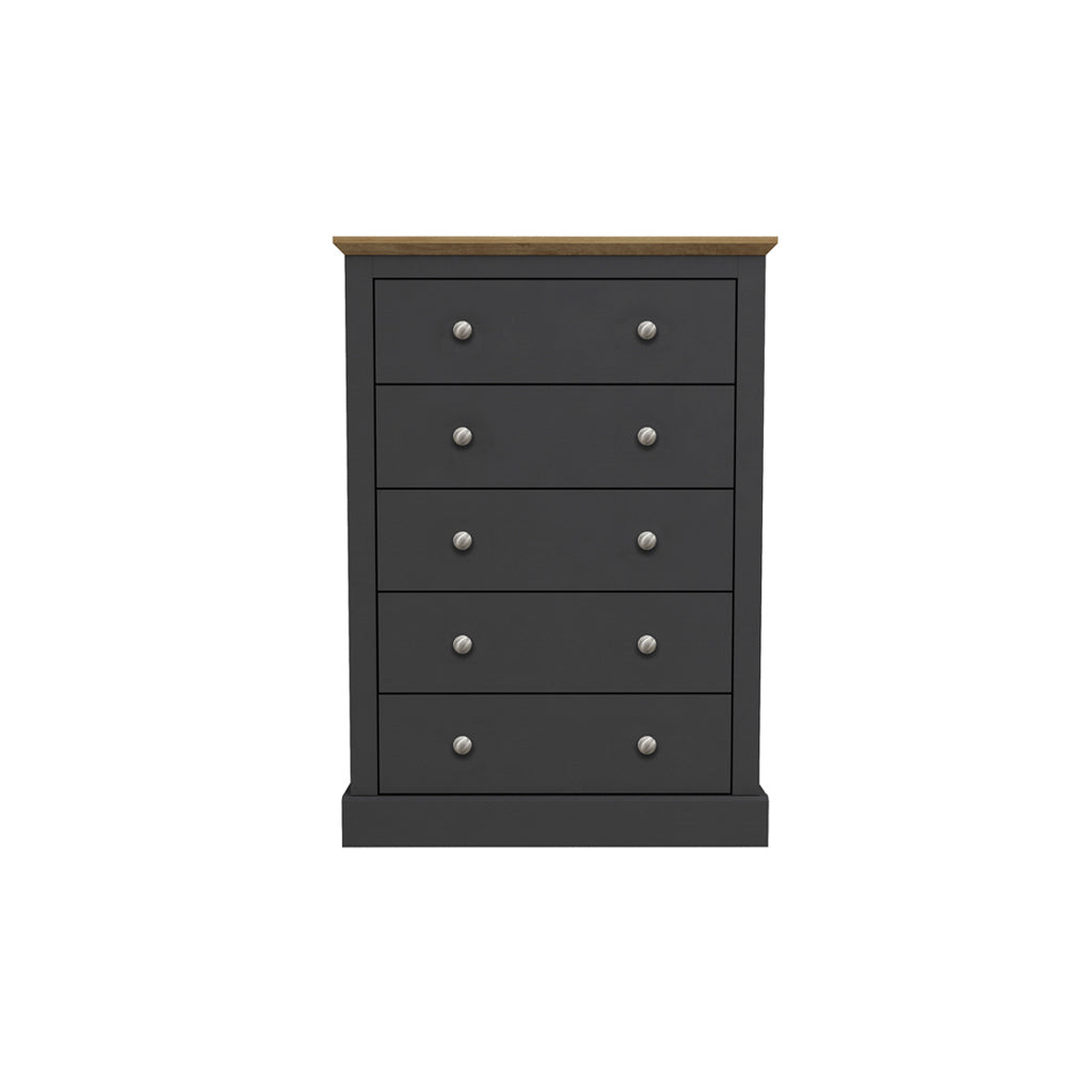 Harry Christian Home Cornwall Chest Of Drawers In Charcoal