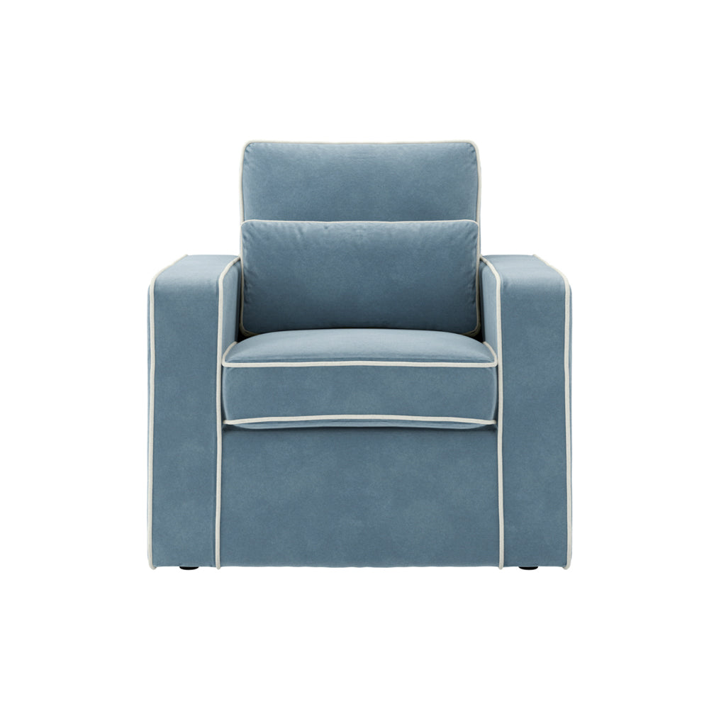 Harry Christian Home Malibu Blue Armchair