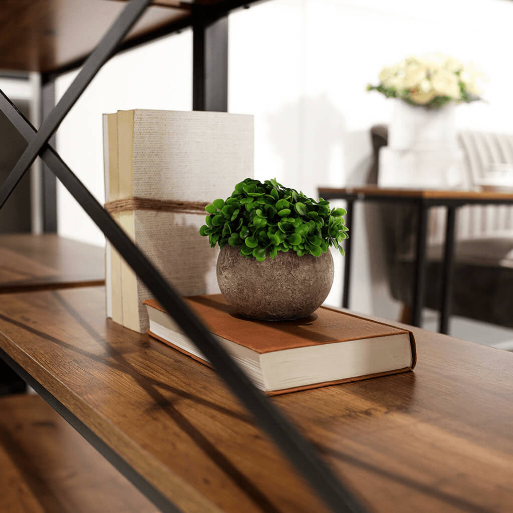 Harry Christian Home Industrial Pine Bookcase