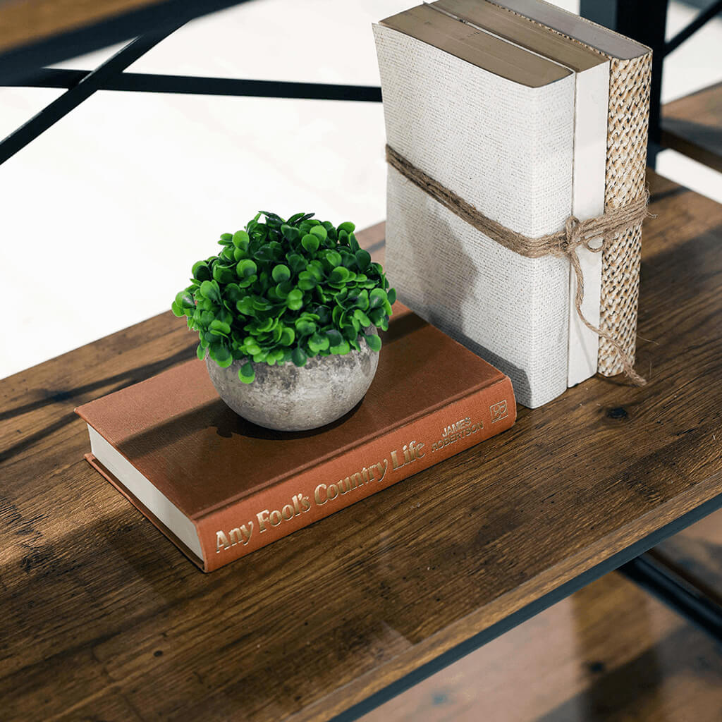 Harry Christian Home Industrial Pine Bookcase