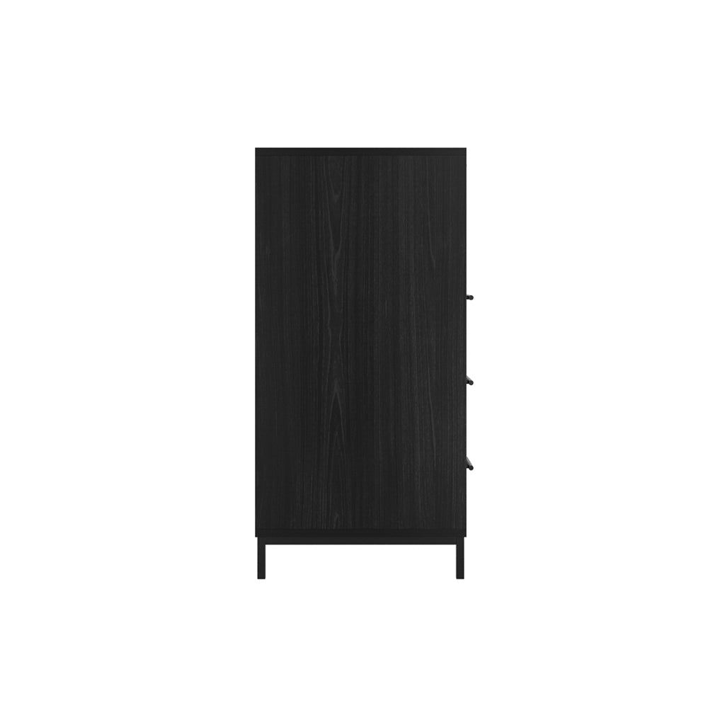 Harry Christian Home Baltimore Chest Of Drawers In Matte Black