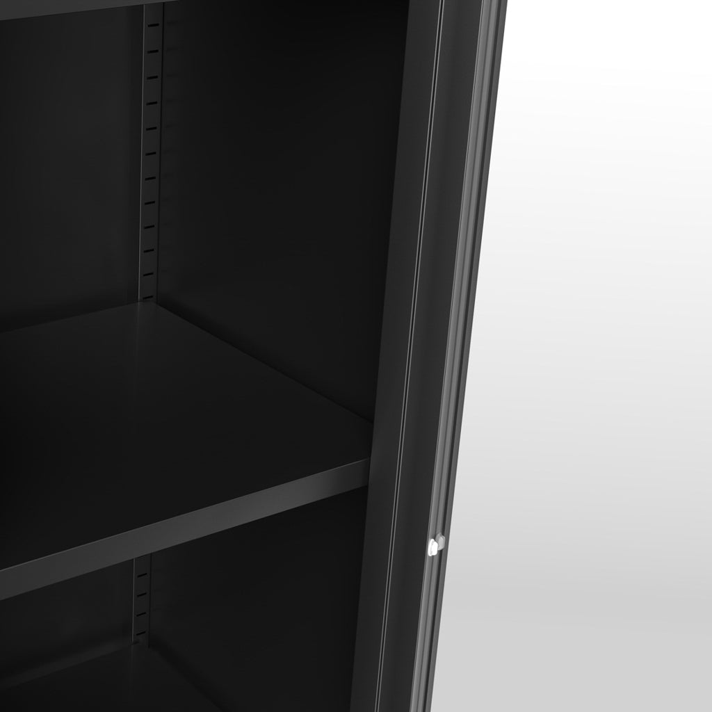 Harry Christian Home Modern Black Tall Thin Cabinet