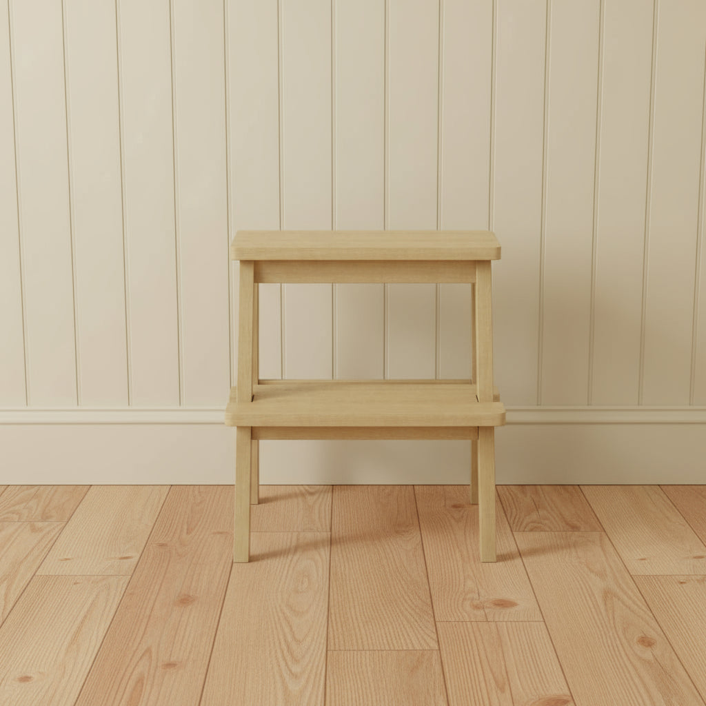Harry Christian Home Accent Ladder Stool In Light Oak Lifestyle Shot