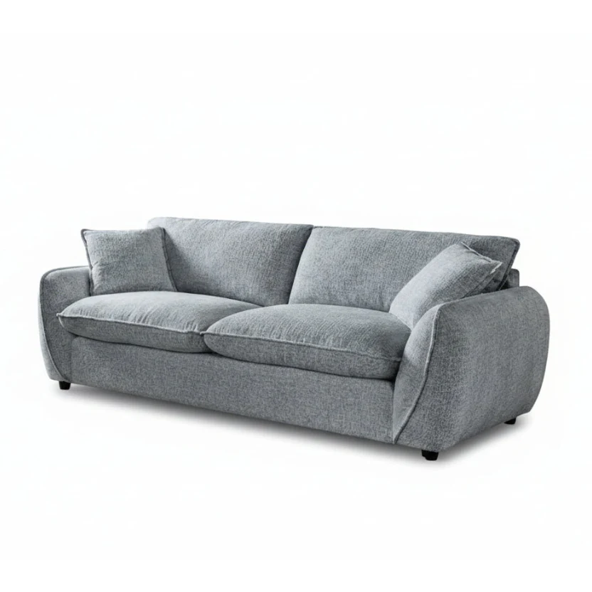 Harry Christian Home Beverley 3 Seater Sofa in Grey