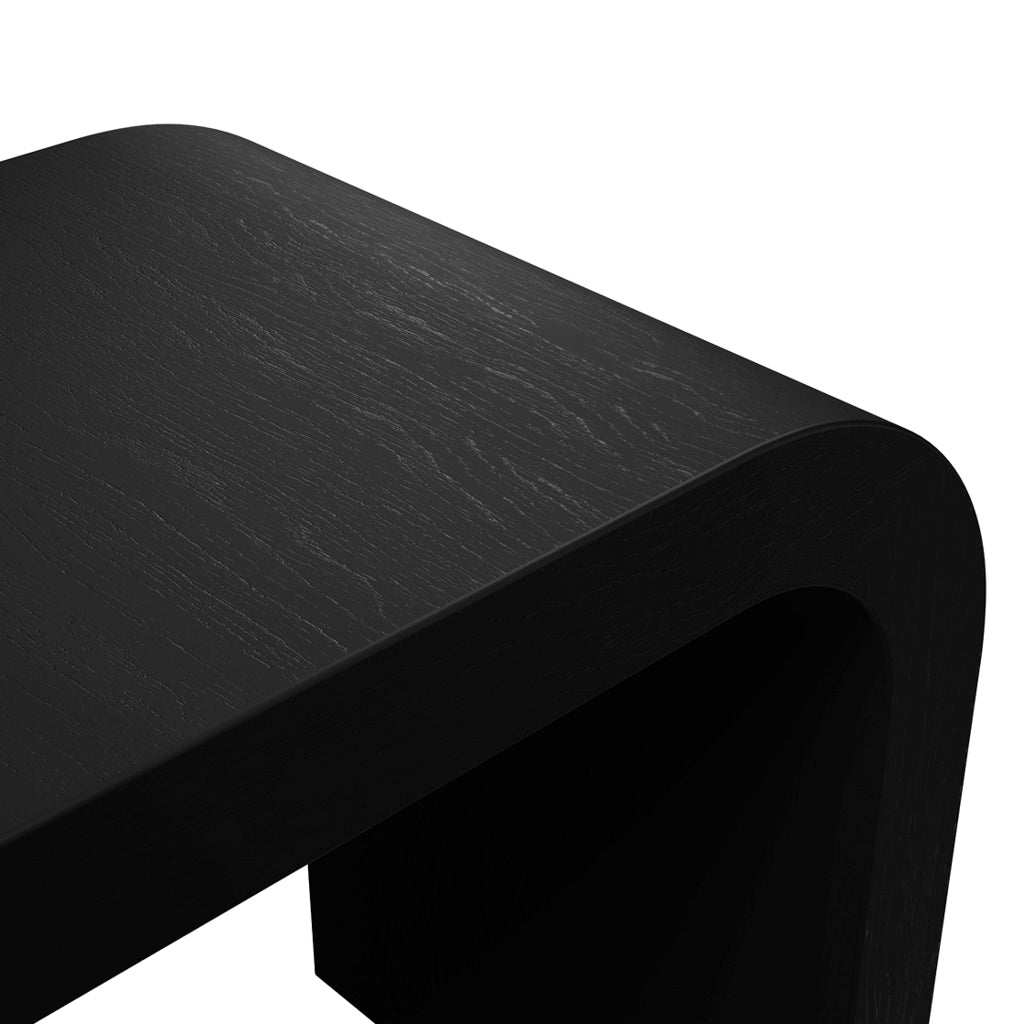 Harry Christian Home Black Arched Side Table