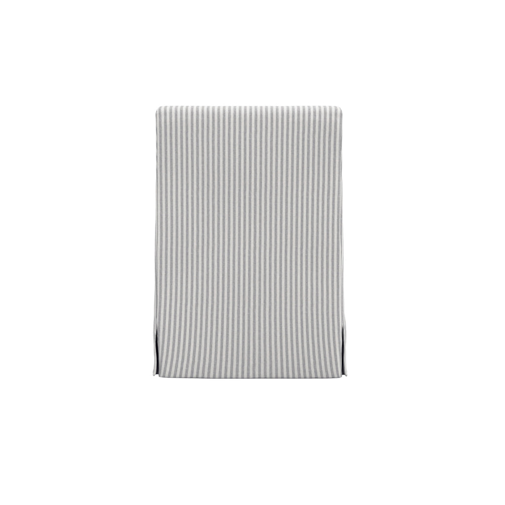 Harry Christian Home Calabasas Statement Grey Stripe Dining Chair Rear View