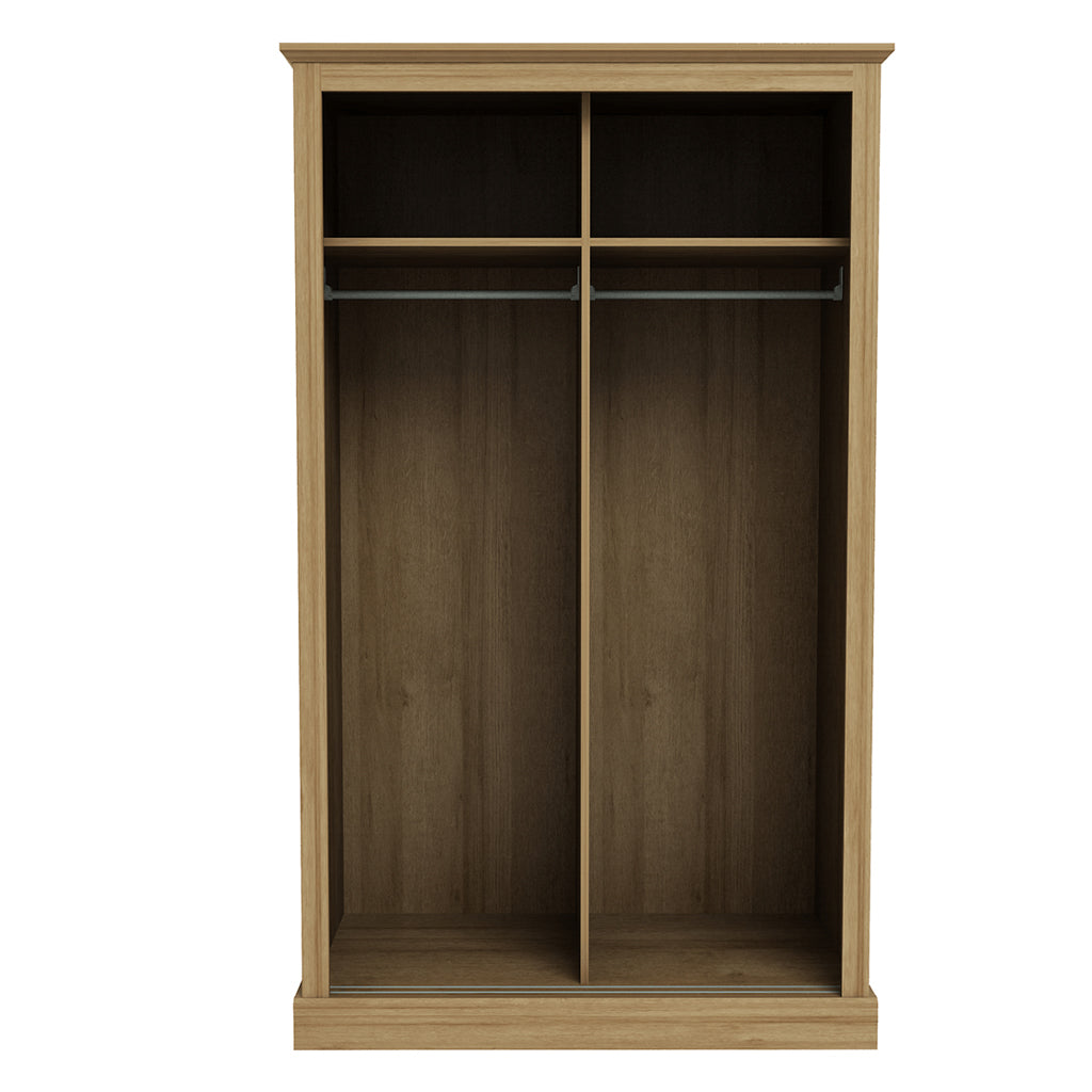 Harry Christian Home Cornwall Double Sliding Wardrobe In Oak