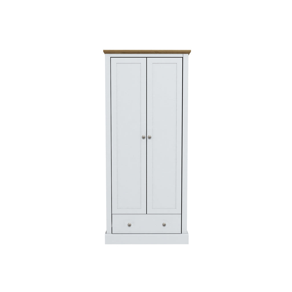 Harry Christian Home Cornwall Double Wardrobe in White
