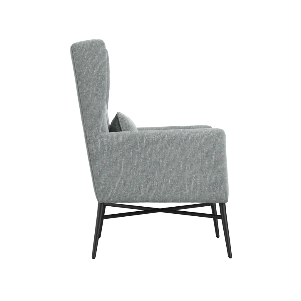 Harry Christian Home Enya Armchair In Seafoam Tweed