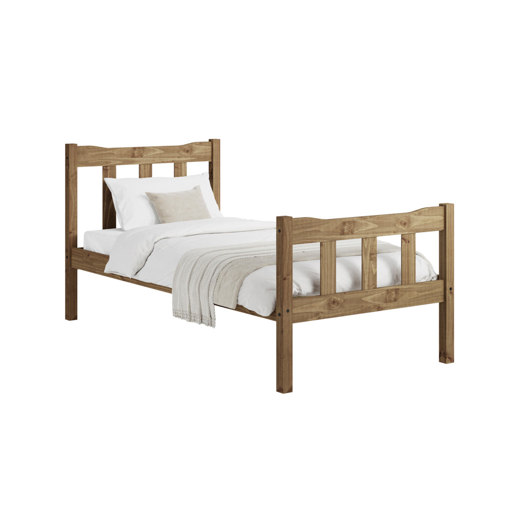 Harry Christian Home Essential Single Bed in Pine