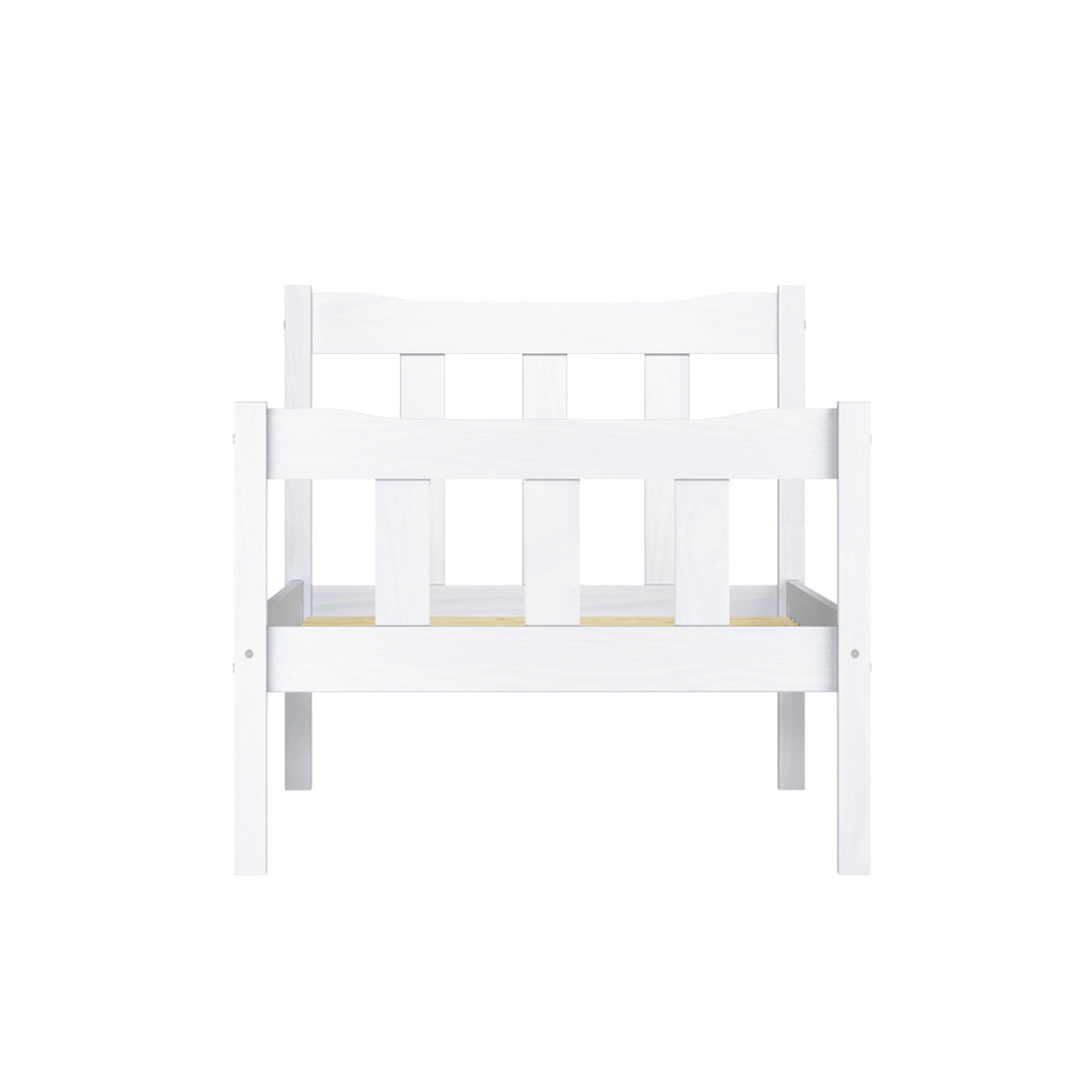 Harry Christian Home Essential Single Bed in White 4