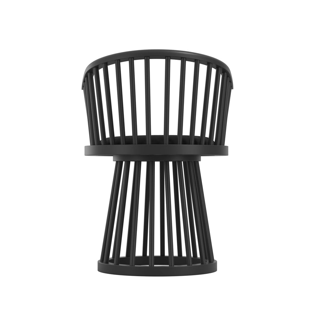 Harry Christian Home Halston Statement Black Dining Chair