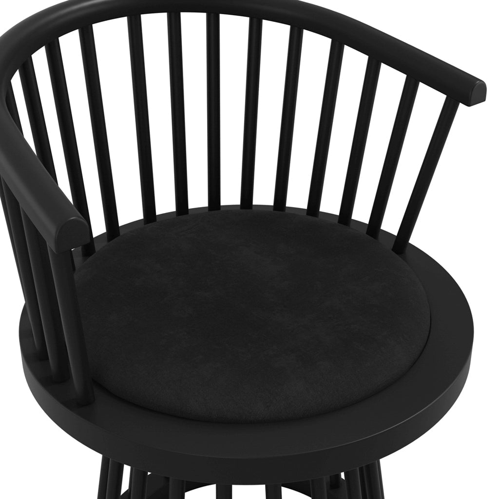 Harry Christian Home Halston Statement Black Dining Chair