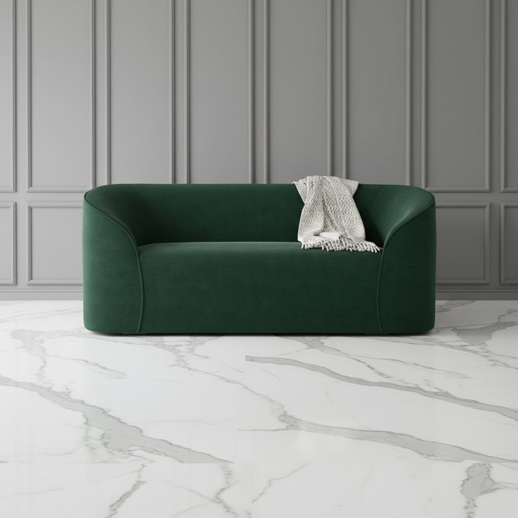 Harry Christian Home Lunar Forest Green Sofa