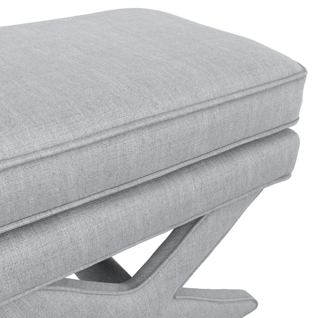 Harry Christian Home Malibu Light Grey Footstool 
