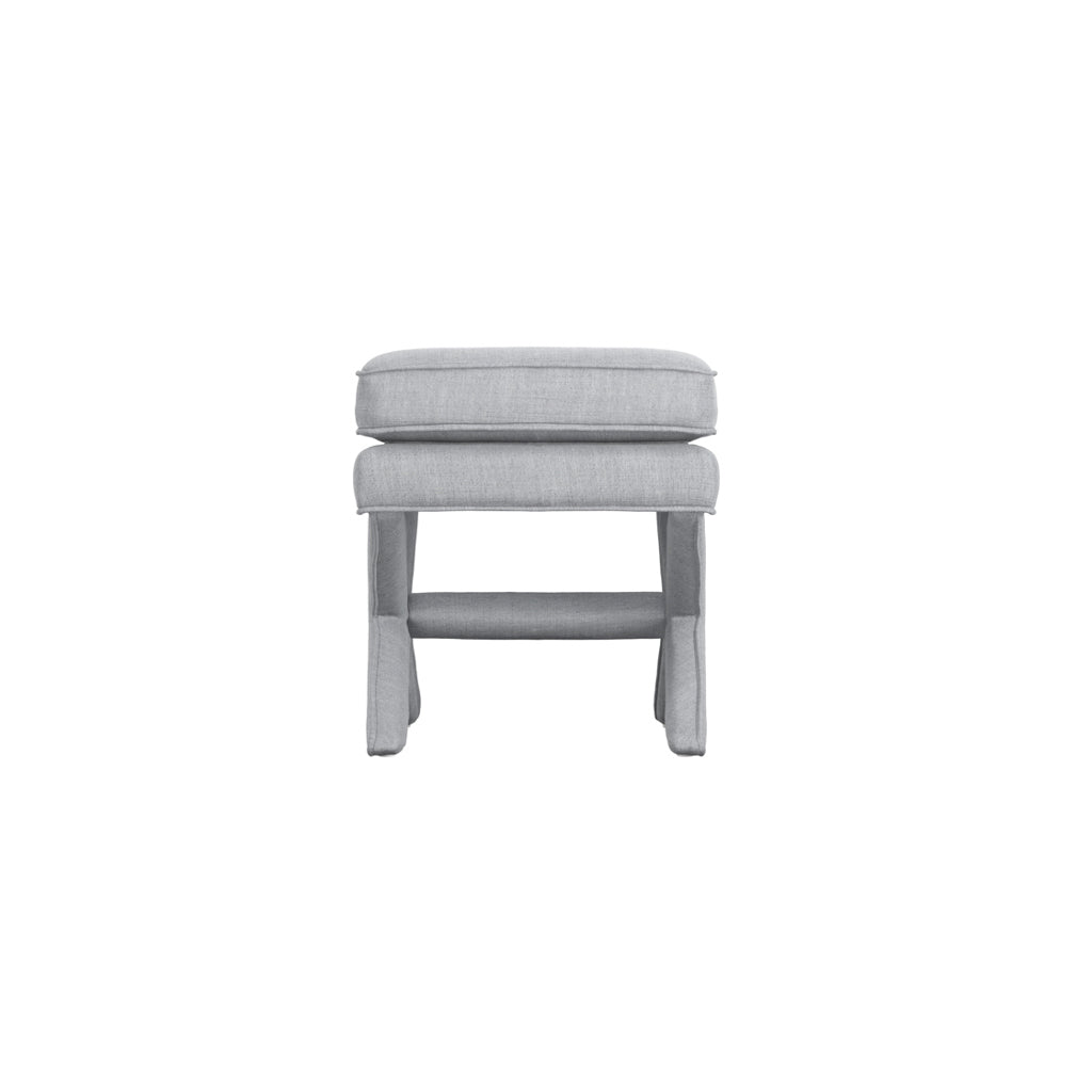Harry Christian Home Malibu Light Grey Footstool 