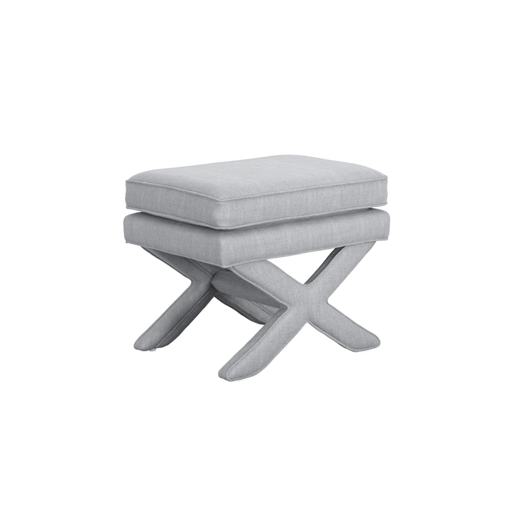 Harry Christian Home Malibu Light Grey Footstool 