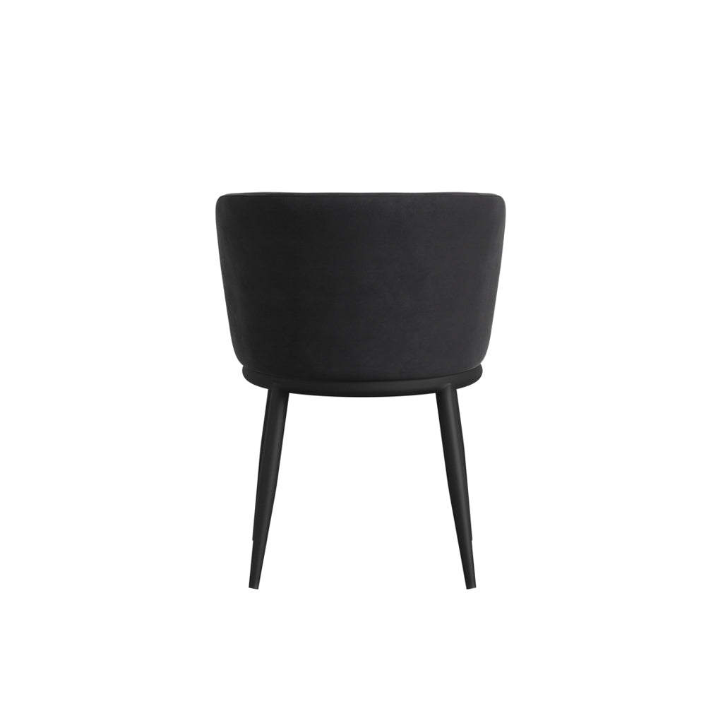 Harry Christian Home Pair Of Moderno Dining Chairs In Black