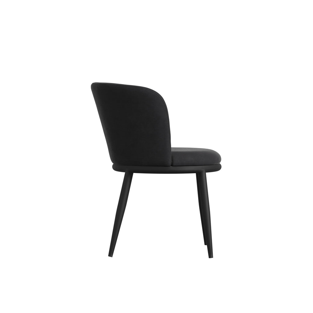 Harry Christian Home Pair Of Moderno Dining Chairs In Black