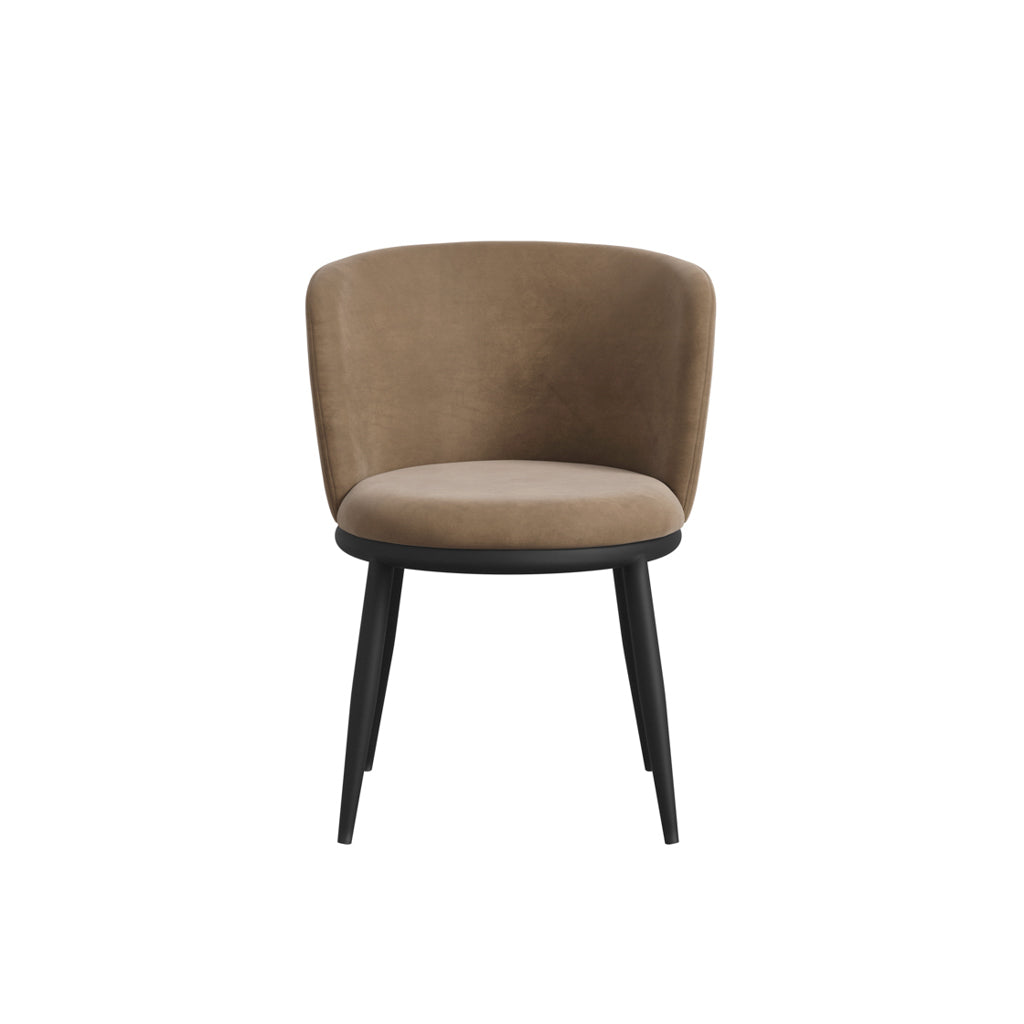 Harry Christian Home Pair Of Moderno Dining Chairs In Mole