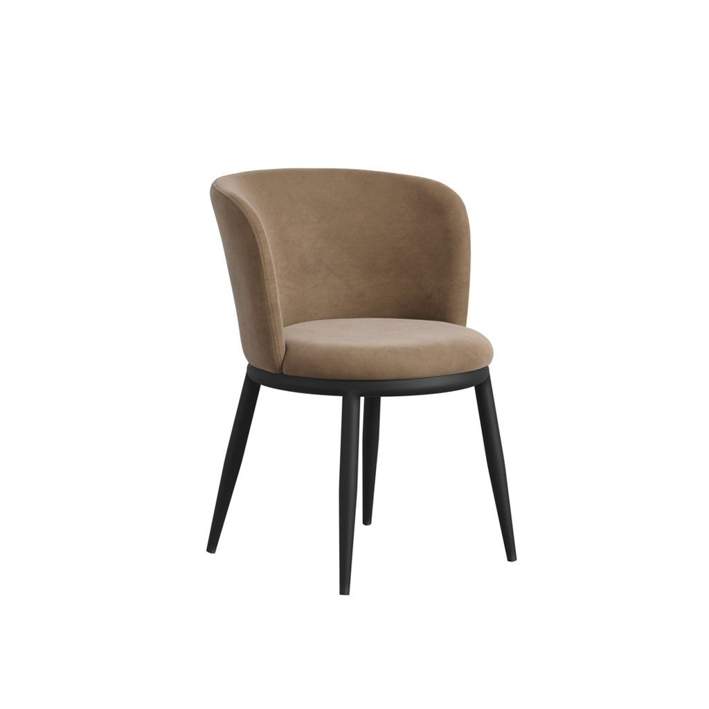 Harry Christian Home Pair Of Moderno Dining Chairs In Mole