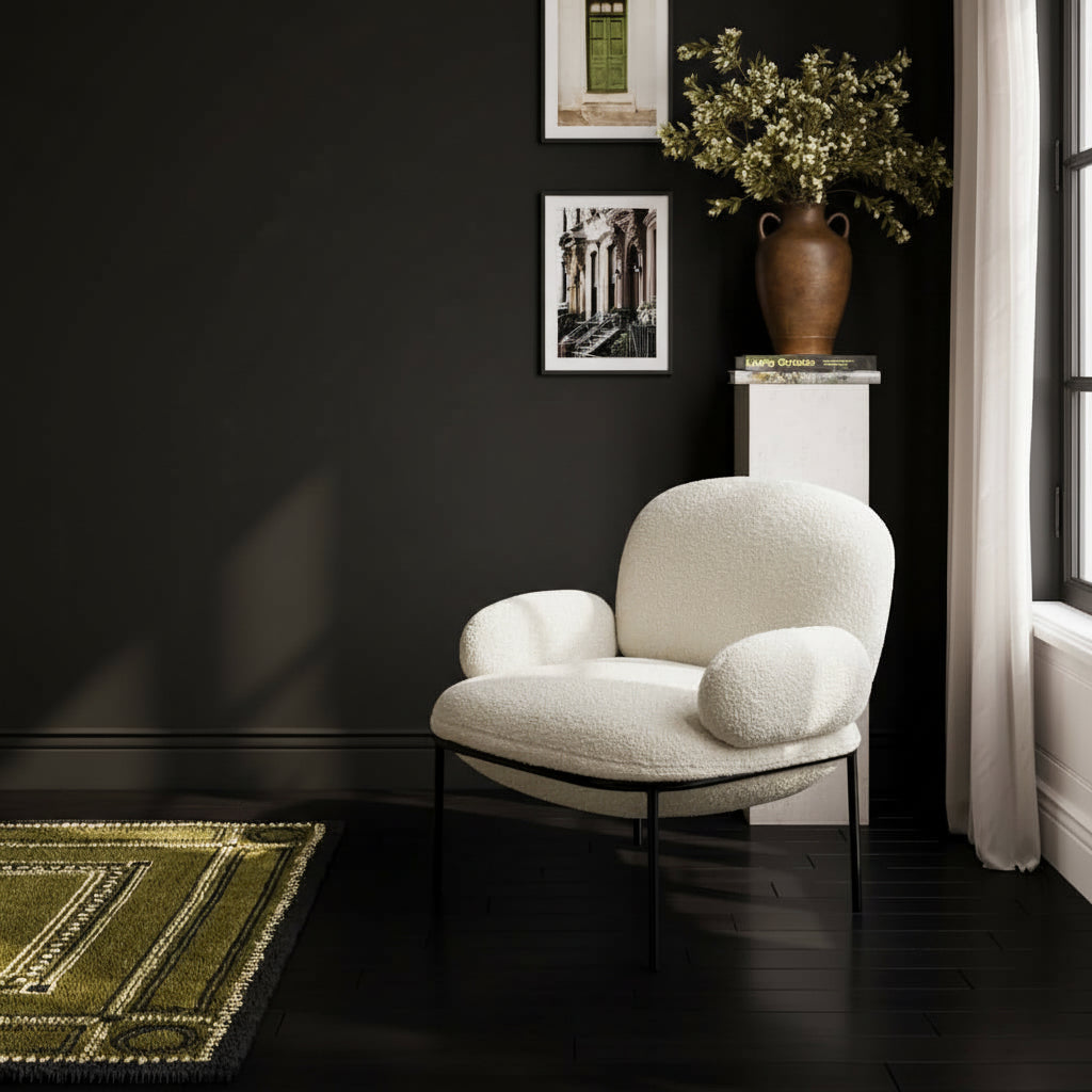 Harry Christian Home Serenity Chair in Ivory