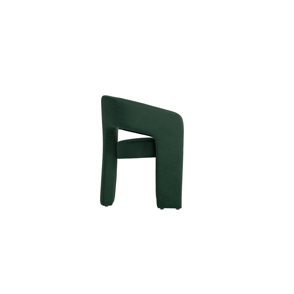 Harry Christian Home Statement Dining Chair In Forest Green 