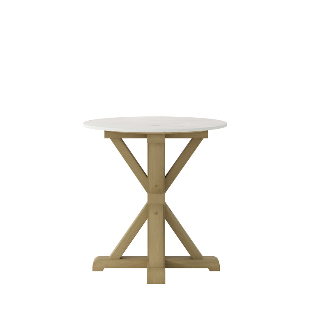Harry Christian Home Stone & Latte Side Table
