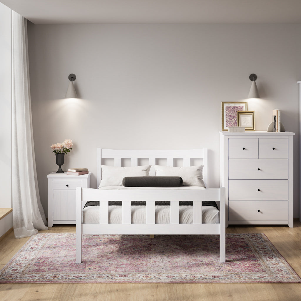 Harry Christian Home Essential White Chest Of Drawers