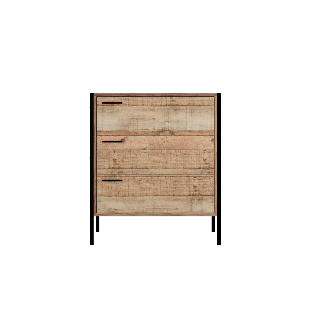 Harry Christian Home Distressed Oak Effect Chest Of Drawers