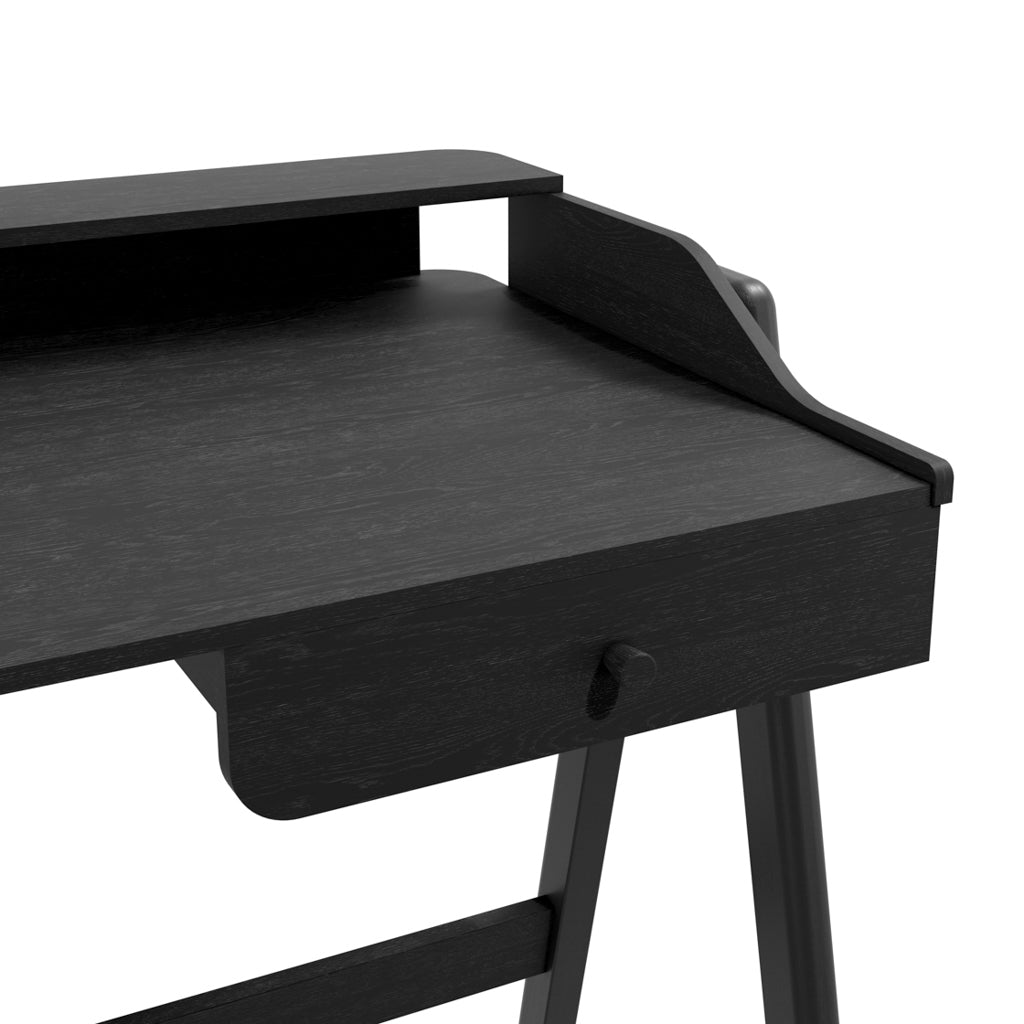 Harry Christian Home Black Wood Grain Effect Office Desk