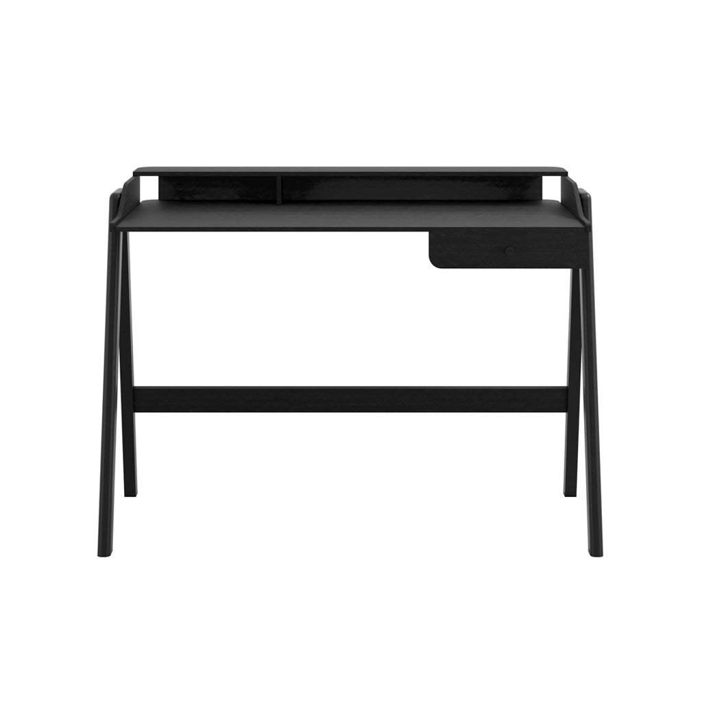 Harry Christian Home Black Wood Grain Effect Office Desk