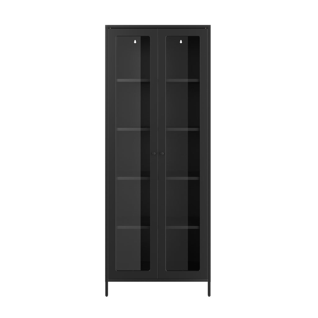 Harry Christian Home Tall Black Display Cabinet