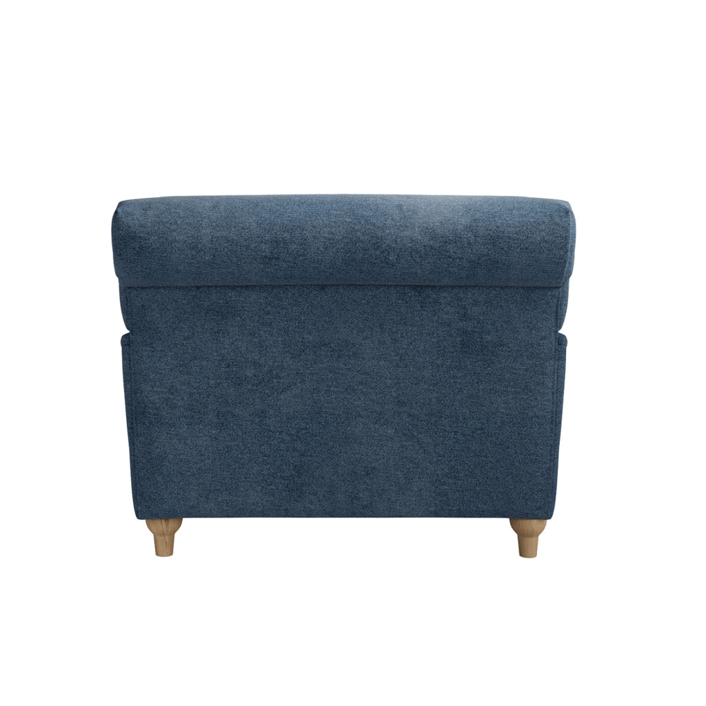 Harry Christian Home Love Seat In Blue Denim