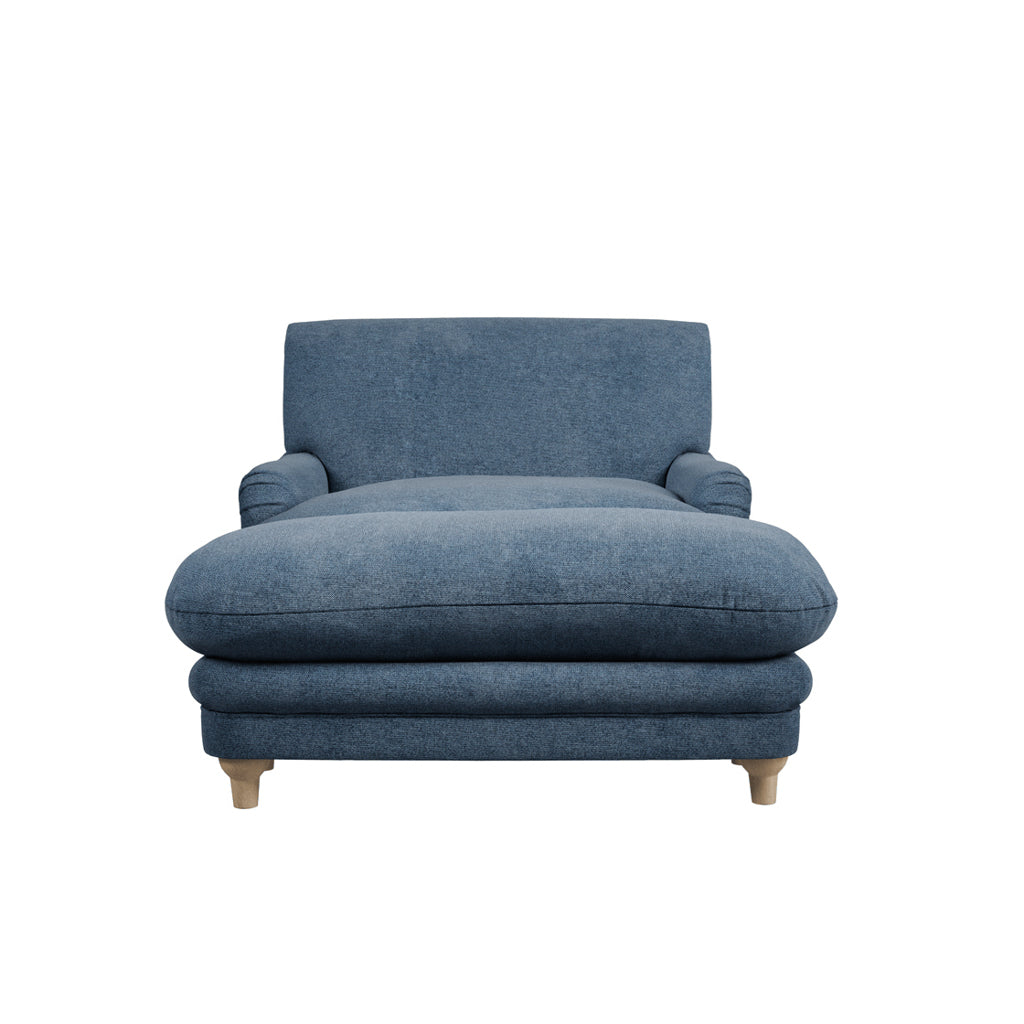 Harry Christian Home Denim Blue Footstool