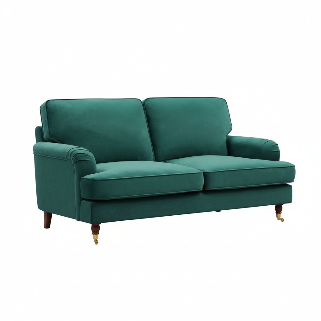 Olivia 2 Seater Sofa in Forest Green by Harry Christian Home