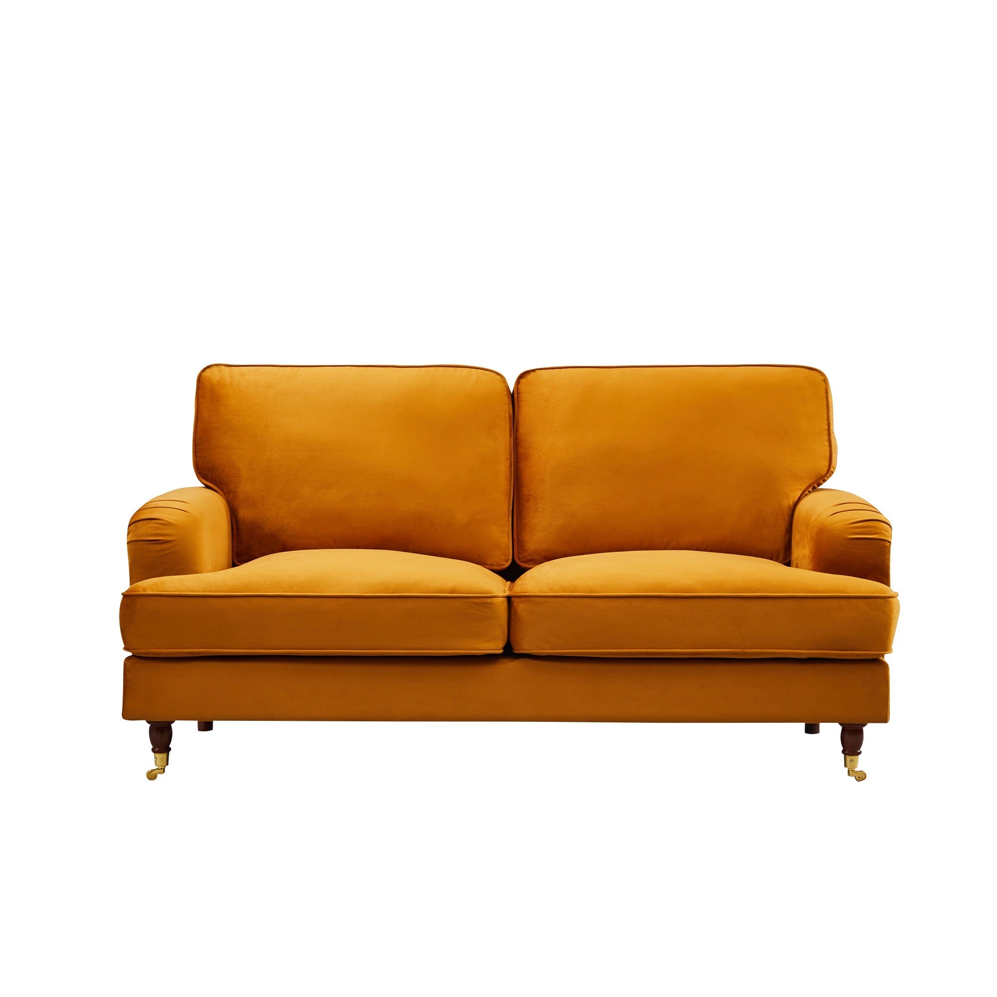 Olivia 2 Seater Sofa in Burnt Orange by Harry Christian Home