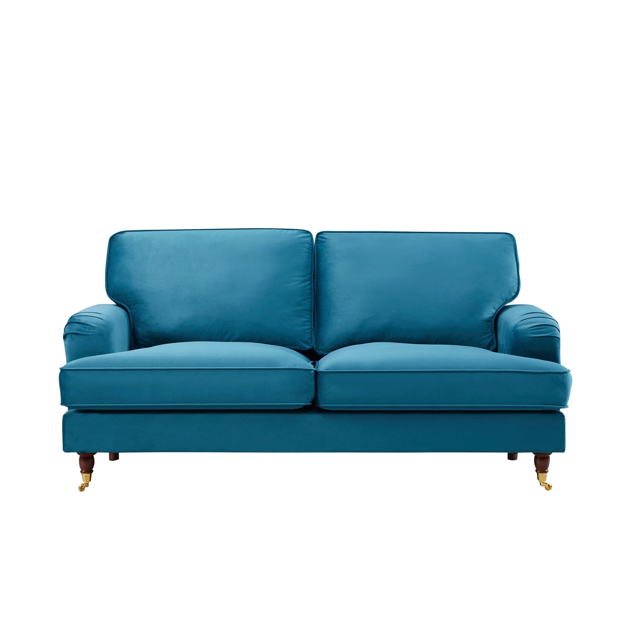 Olivia 2 Seater Sofa in Teal Velvet by Harry Christian Home